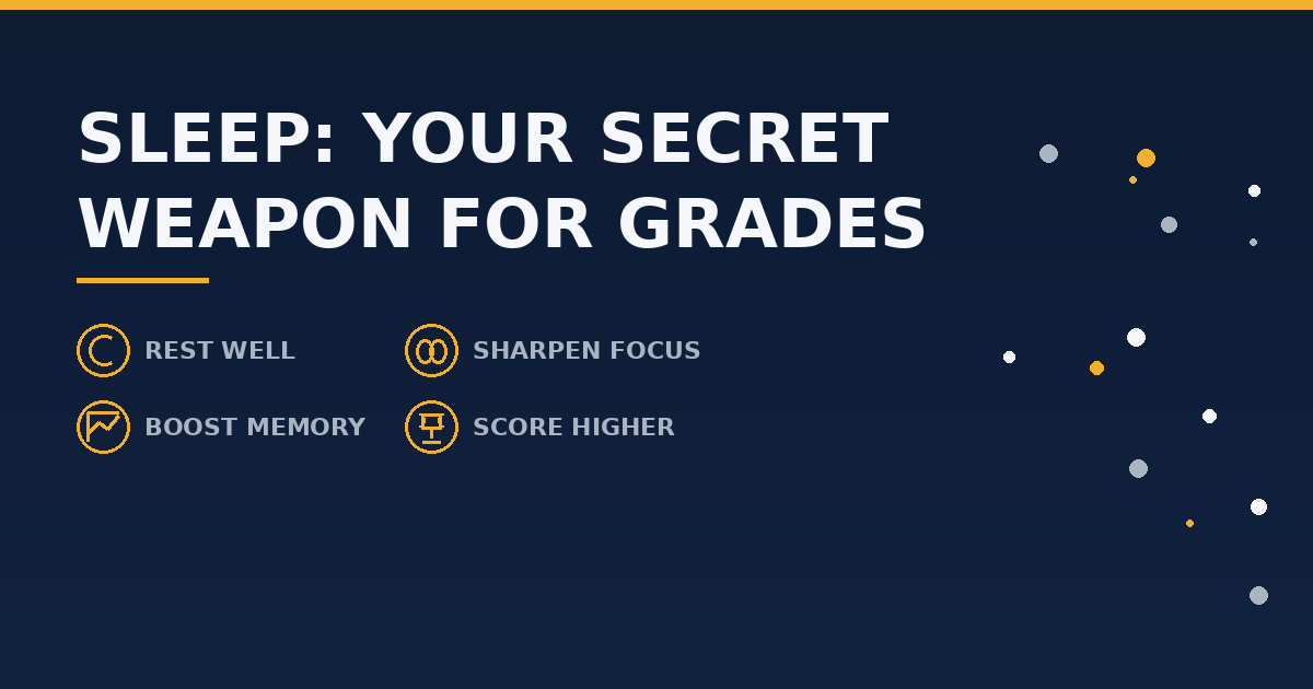 Why Sleep Is Your Secret Weapon for Better Grades